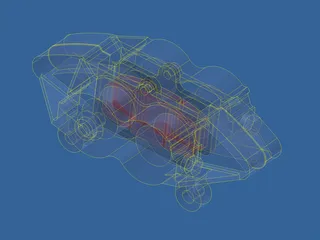 Brembo Brake Caliper 3D Model preview