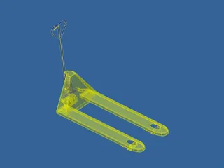Pallet Truck 3D Model preview