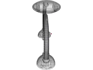 Jonathan Ive Influenced Desk Light 3D Model preview