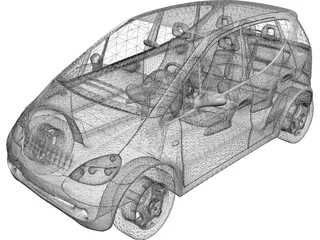 Mercedes-Benz A-class 3D Model preview