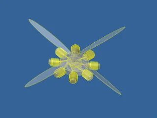 Radial Engine Model 3D Model preview