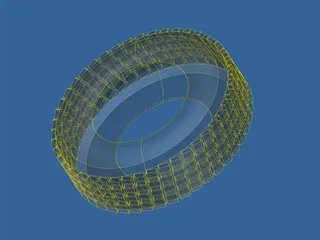 Wheel Tire 3D Model preview