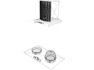 Kitchen Hood 3D Model preview