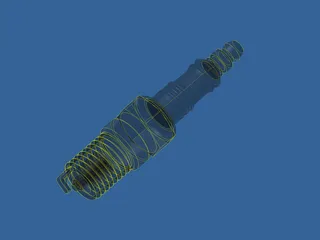 Spark Plug 3D Model preview