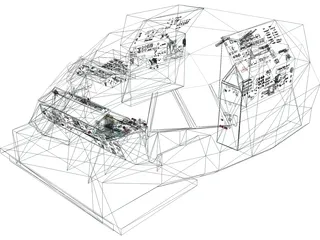 Antonov An-225 Mriya Cockpit 3D Model preview