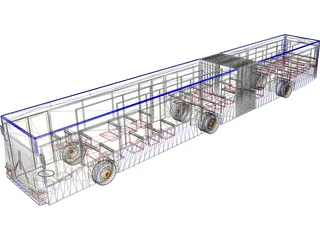 MAN Bus NG272 3D Model preview