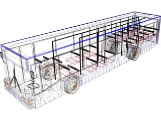 MAN Bus NL202 3D Model preview