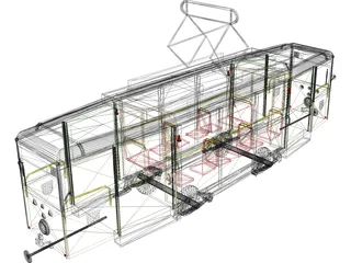 TRAM 1945 3D Model preview