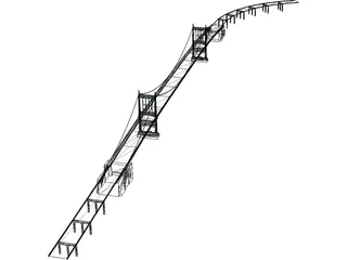 Triborough Bridge 3D Model preview
