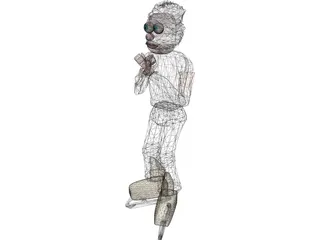 Ice Hockey Referee 3D Model preview