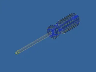 Phillips Head Screwdriver 3D Model preview