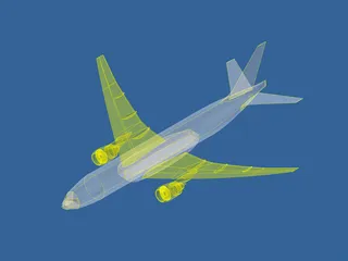 Boeing 777 3D Model preview