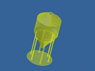 Grain Bin 12` 3D Model preview