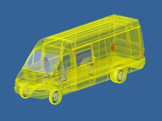 Mercedes-Benz Sprinter 3D Model preview