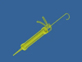 Silicon Spritze 3D Model preview