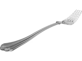 Fork 3D Model preview