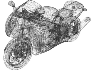 Suzuki Hayabusa 3D Model preview