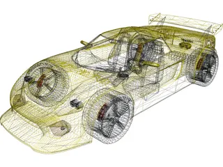 Ford GT 40 [Tuned] 3D Model preview