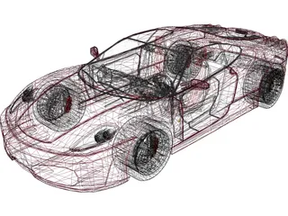 Ferrari F430 3D Model preview