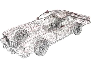 Ford Gran Torino 3D Model preview