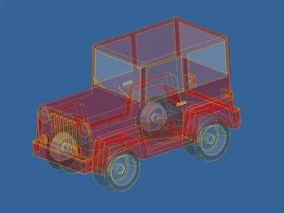 Jeep Toy 3D Model preview