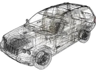 Jeep Grand Cherokee 3D Model preview