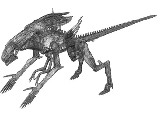 Alien Queen 3D Model preview