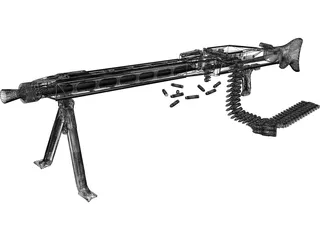 MG 42 3D Model preview