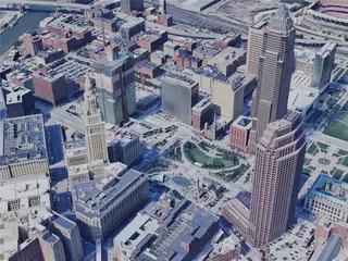 Cleveland City, OH, USA (2023) 3D Model preview