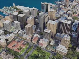 Honolulu City, USA (2023) 3D Model preview