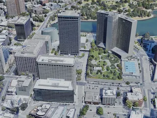 Oakland City, USA (2022) 3D Model preview