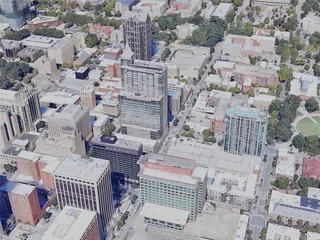 Raleigh City, USA (2023) 3D Model preview
