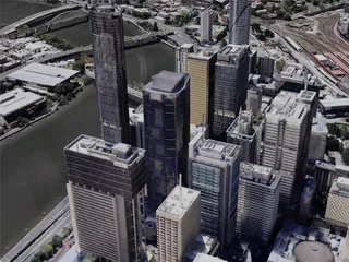 Brisbane City, Australia (2021) 3D Model preview