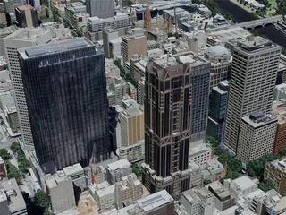 Melbourne City, Australia (2022) 3D Model preview