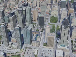 Montreal City, Canada (2022) 3D Model preview