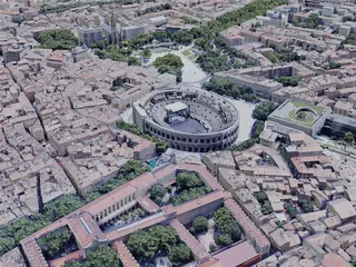 Nimes City, France (2022) 3D Model preview