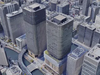 Osaka City, Japan (2021) 3D Model preview