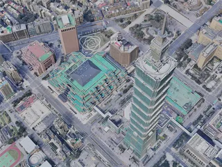 Taipei City, Taiwan (2023) 3D Model preview