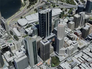 Perth City, Australia (2022) 3D Model preview