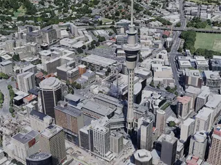 Auckland City, New Zealand (2022) 3D Model preview