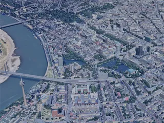 Dusseldorf City, Germany (2023) 3D Model preview