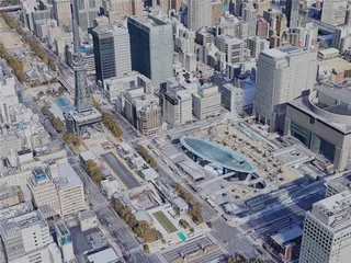 Nagoya City, Japan (2023) 3D Model preview