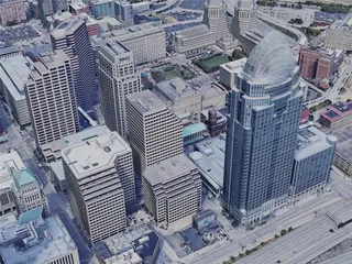 Cincinnati City, OH, USA (2023) 3D Model preview