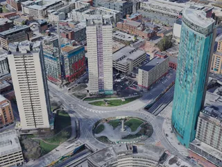 Birmingham City, UK (2023) 3D Model preview