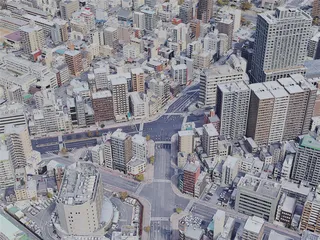 Hiroshima City, Japan (2023) 3D Model preview
