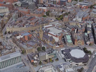 Sheffield City, UK (2022) 3D Model preview