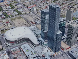Edmonton City, AB, Canada (2023) 3D Model preview