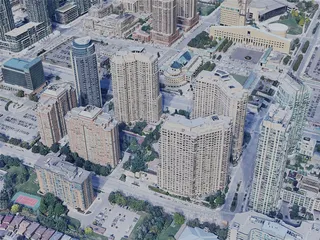 Mississauga City, ON, Canada (2023) 3D Model preview