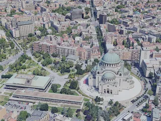 Belgrade City, Serbia (2023) 3D Model preview