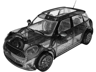 Mini Countryman (2011) 3D Model preview